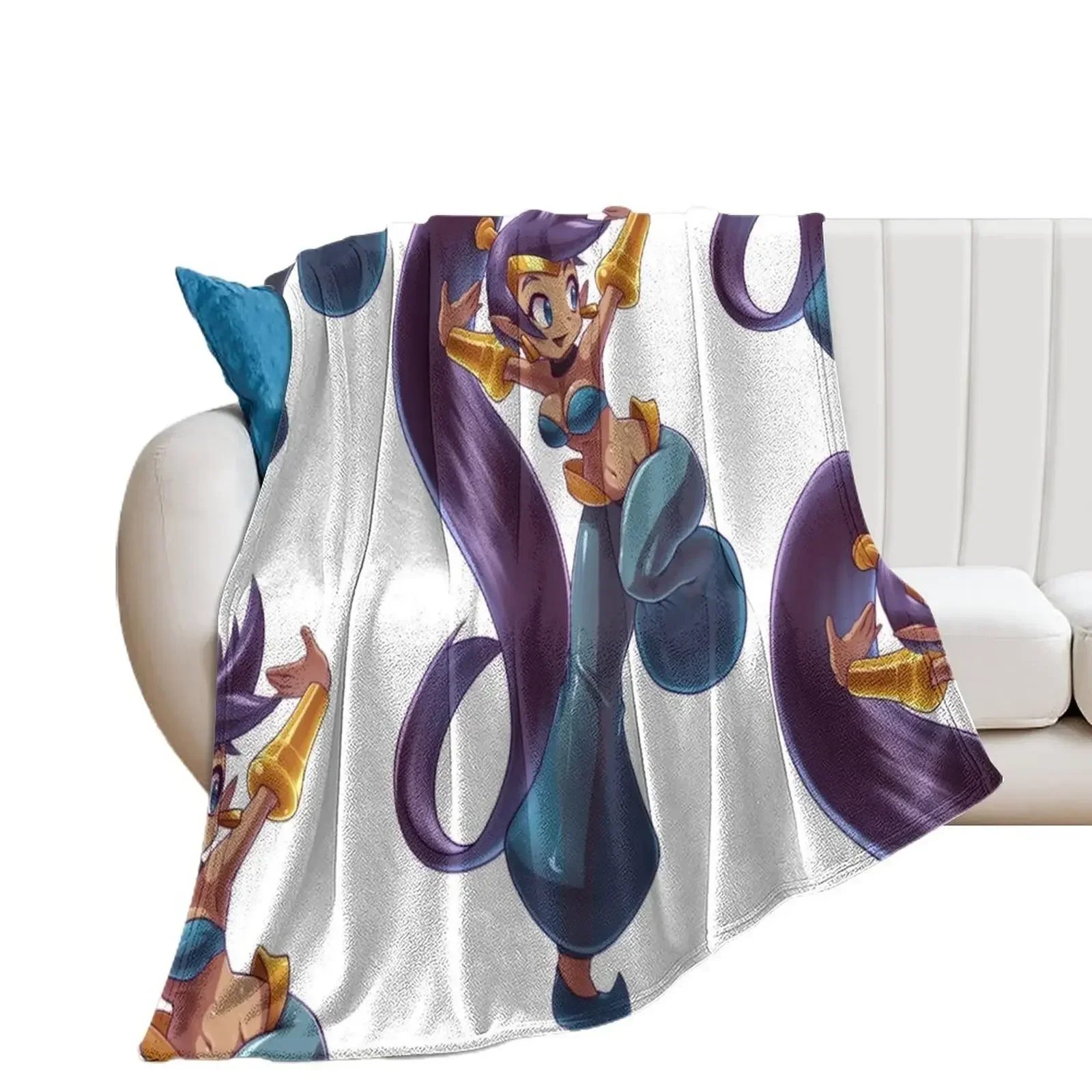 Shantae dancer - blue Throw Blanket Fashion Sofas Blankets For Baby Blankets