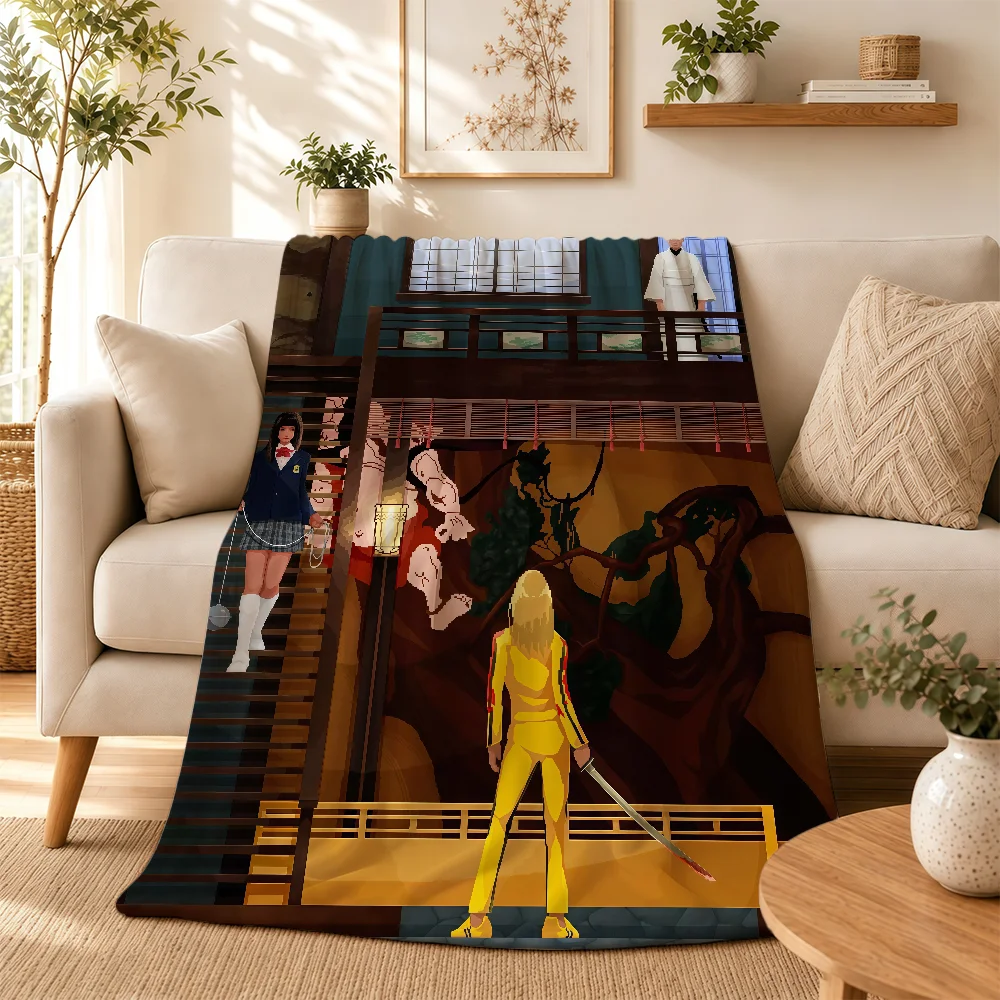 Movie K-Kill Bill Blanket For Soft Warm Knee For Bedroom Living Room Bed Sofa Camping Picnic Office Gift