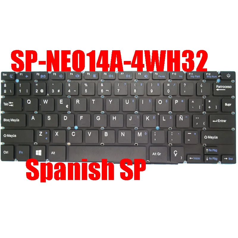 

Laptop Keyboard For Thomson SP-NEO14A-4WH32 PT-NEO14A-4BK32 Black Without Frame Spanish SP