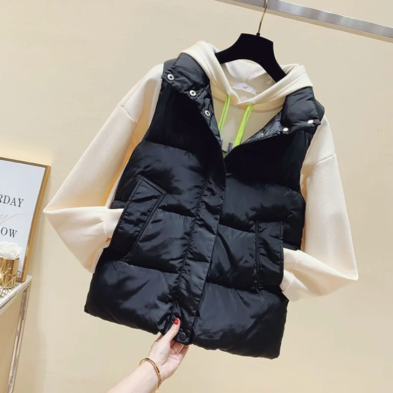 Vendita Demi-season gilet senza maniche giacche donna inverno 2024 molto caldo nuovo cappotto di tendenza piuma anatra Hit Down gilet giacca per le