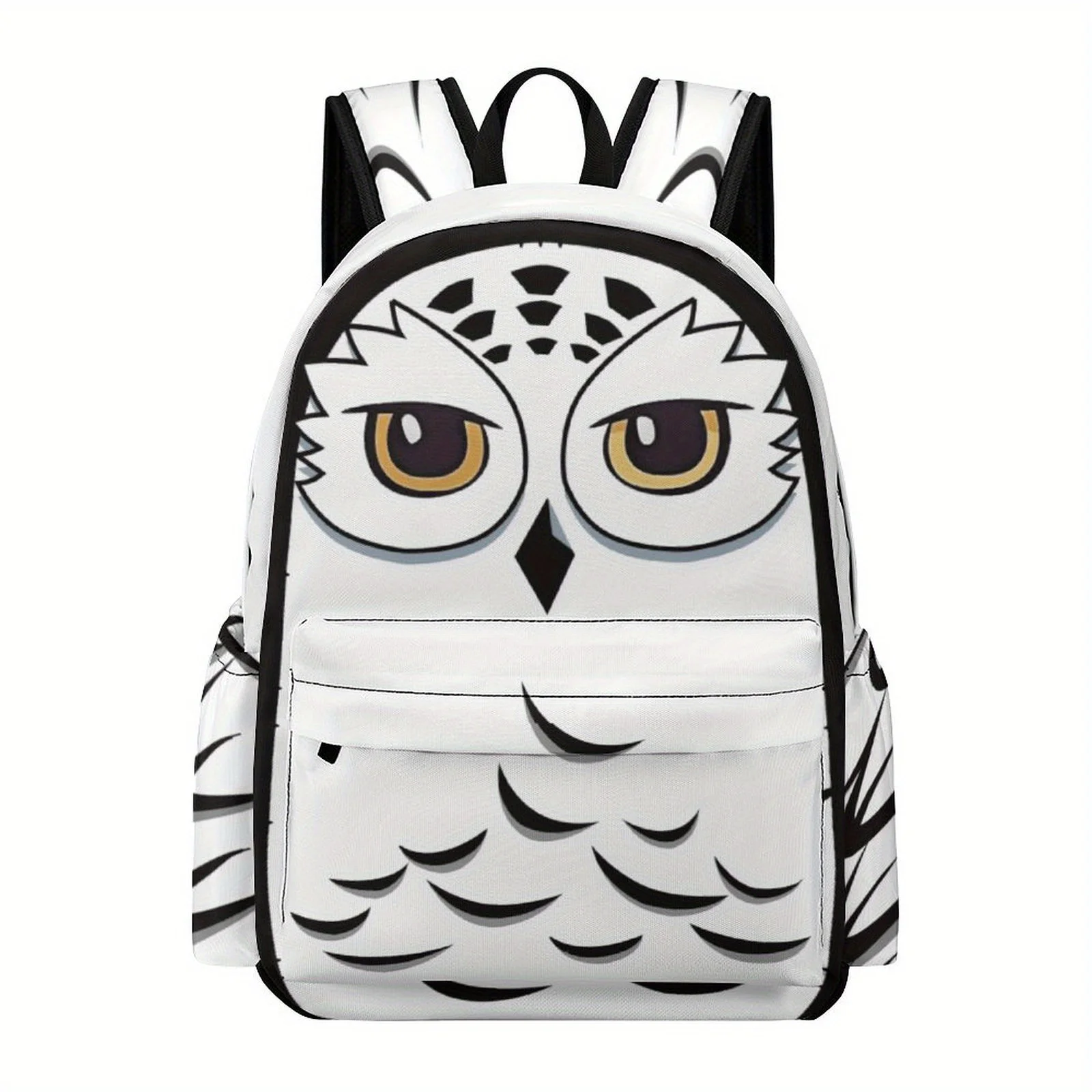 Cute Owl Backpack Lightweight Oxford Cloth with Adjustable Straps, Machine Washable, Polyester Lining Back To Shcool