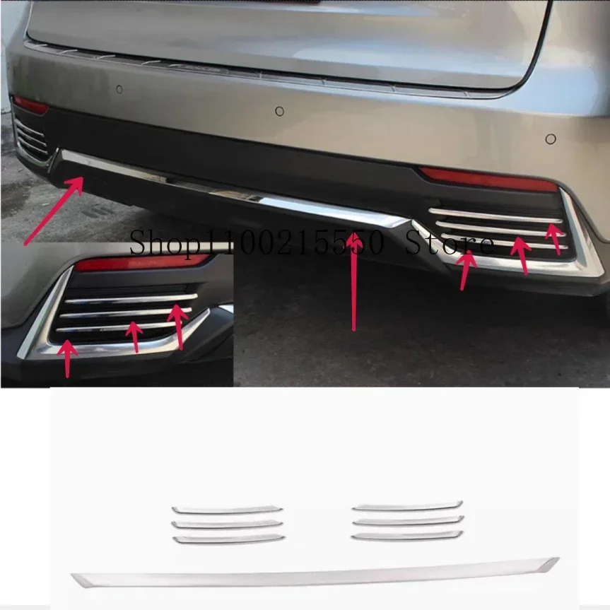 Stainless Steel Rear bumper Protector Moulding cover trim For Lexus NX200t NX300h 2018-2021 car accessories