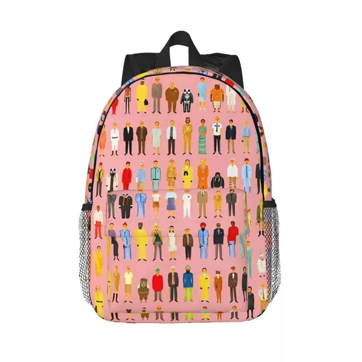 

Wes Anderson Movie Characters Backpacks Teenager Bookbag Cartoon Students School Bag Travel Rucksack Shoulder Bag Large Capacity