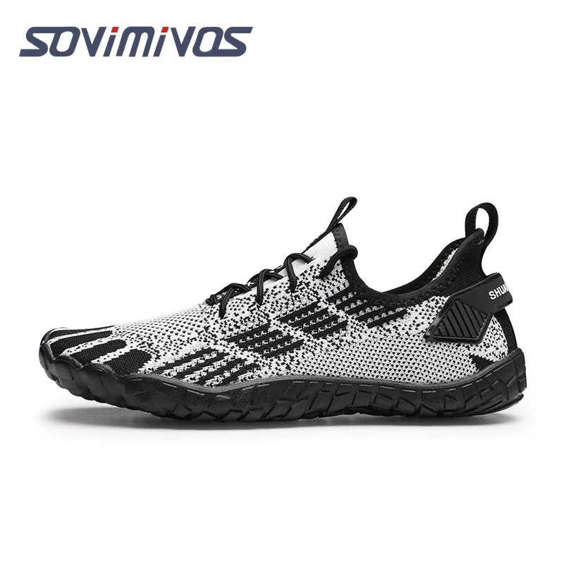 Men\'s Barefoot Trail-Running Shoes Zero-Drop Sole Optimal Traction Women Barefoot Shoes Wide Width Walking Lifestyle Sneaker