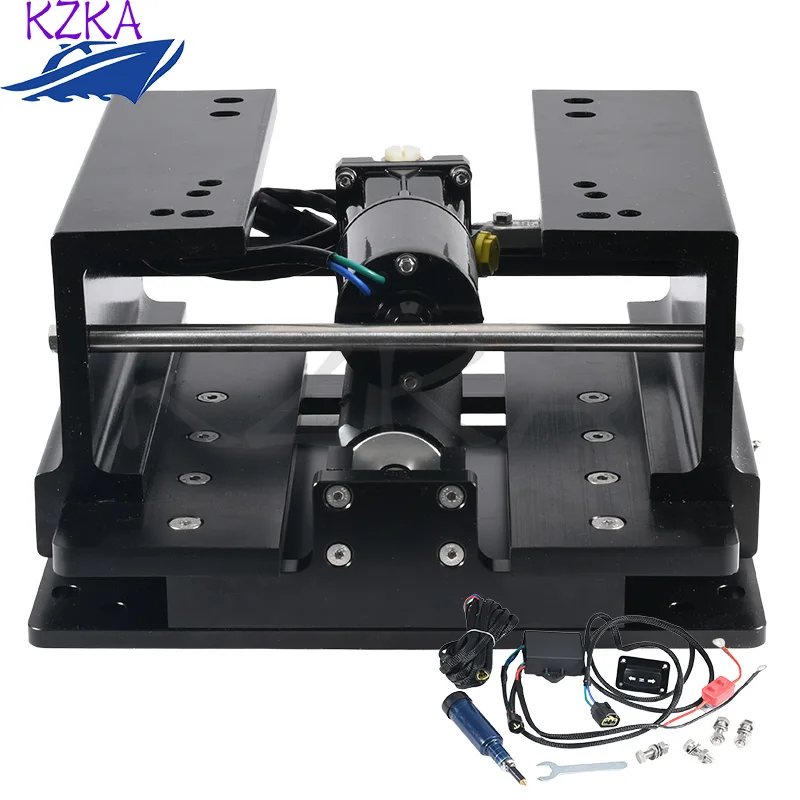 Tranez JPH1500 Spring For Boat Adjustable Feed Lift Is An Electrohydraulic Lifting System Fit Engines 10-150L 250kg 12V 17CM