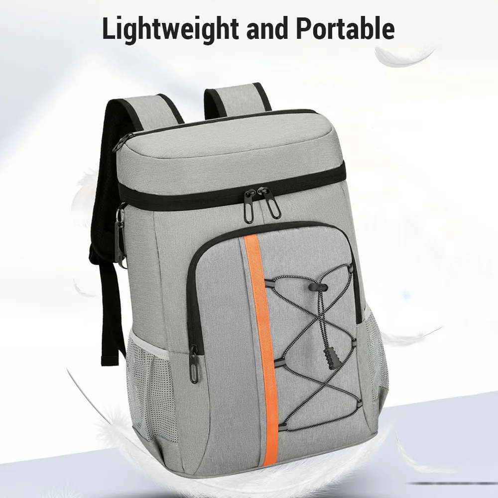 Insulated Cooler Backpack Aluminum Foil Thermal Backpack Picnic Cooler Bag for Outdoor Picnic Bags Camping Supplies New 2024