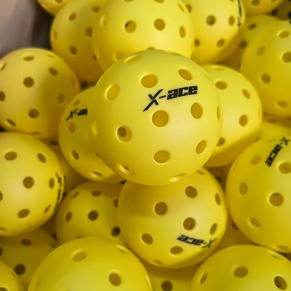X-ace Pickleballs Balls, Injecional Molding Structure, 26/40 Holes Outdoor Indoor Pickle Balls, for All Skill Levels Players