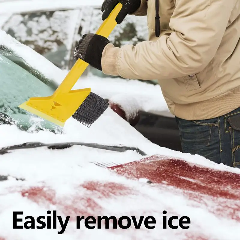 Raspador de hielo portátil para coche, herramienta de eliminación de nieve resistente a bajas temperaturas, para invierno