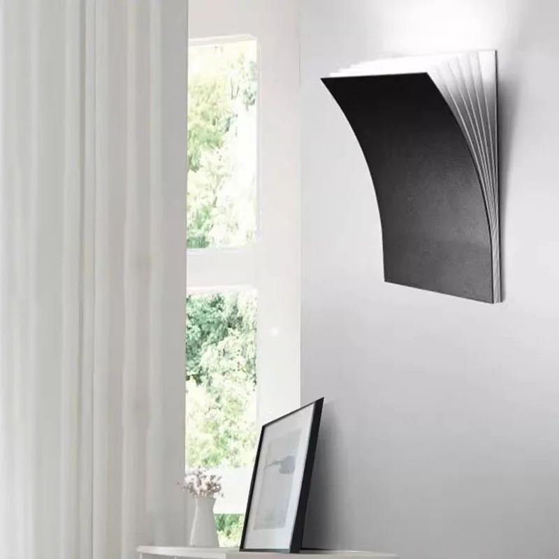 

Книжный дизайнерский прикроватный светильник для спальни, отель B & B, кафе, кабинет, коридор, проход, модель комнаты, настенный светильник