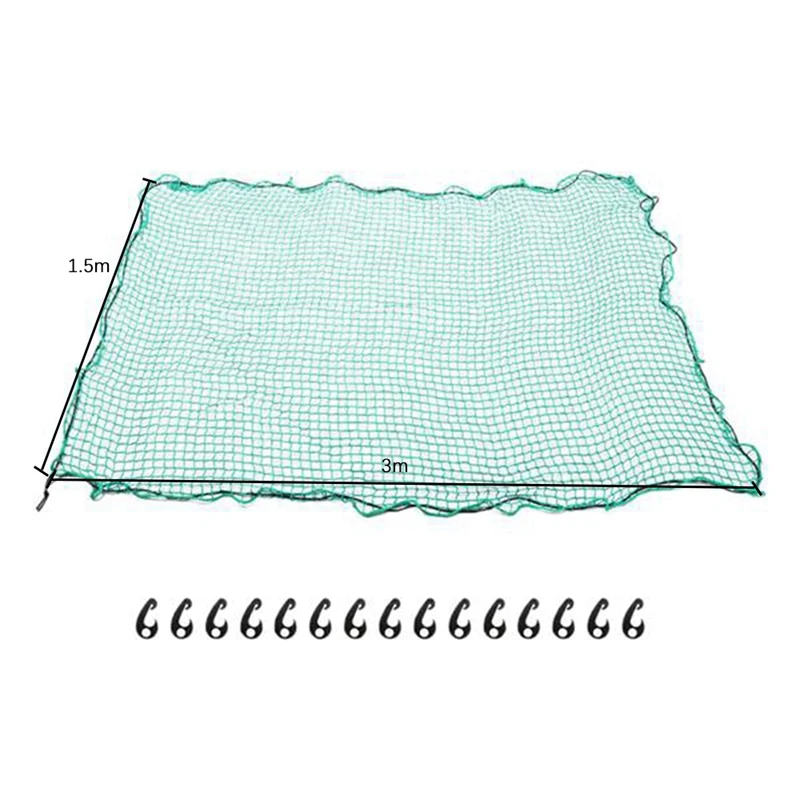 1,5X3M Vrachtwagenaanhangwagen Gaas Cargo Net Zware Lading Sluiting Netto Pick-Up Oplegger Dak Containernet