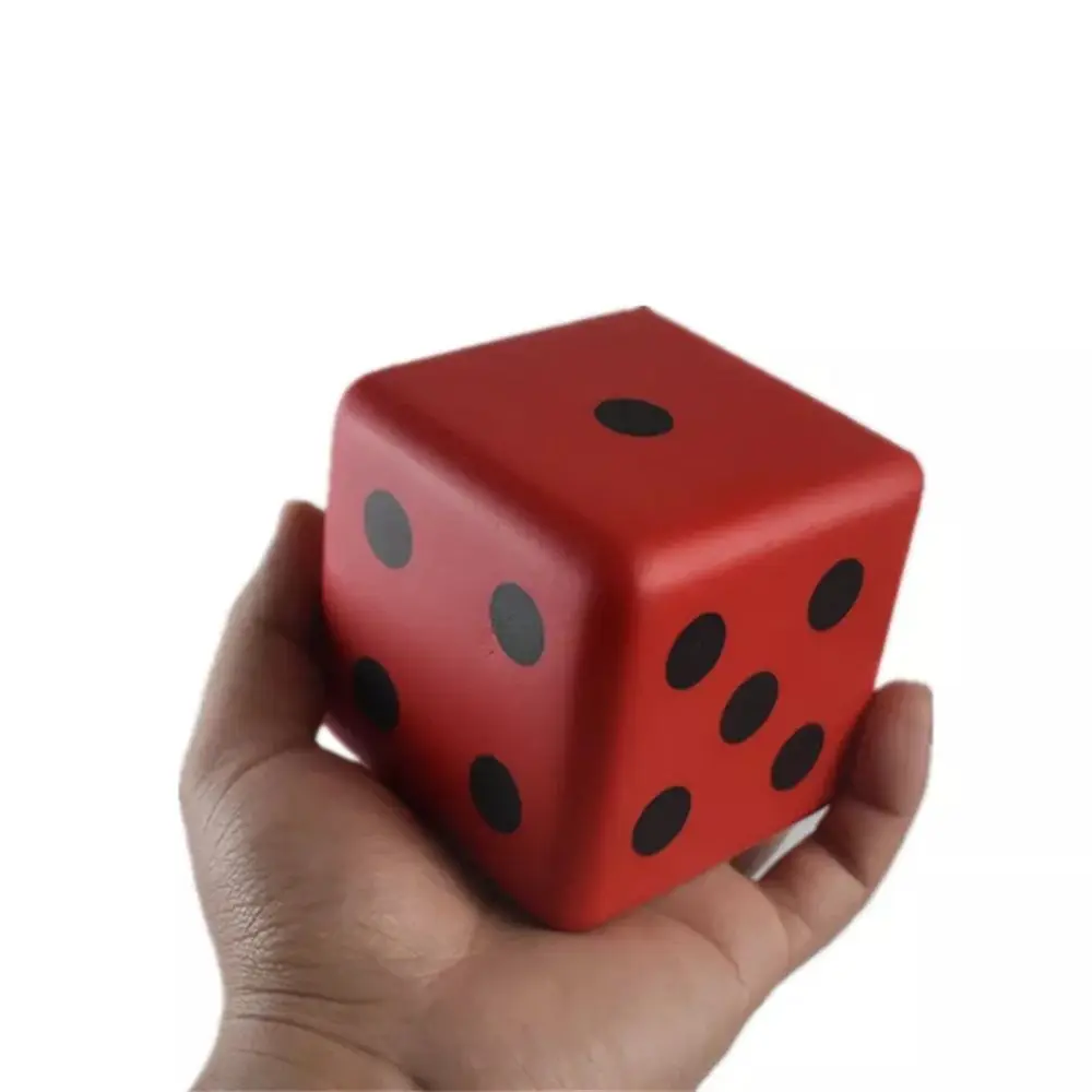 NEW 8cm Table Games Accessory PU Sponge Dice Enlightenment Toy Dices Early Education