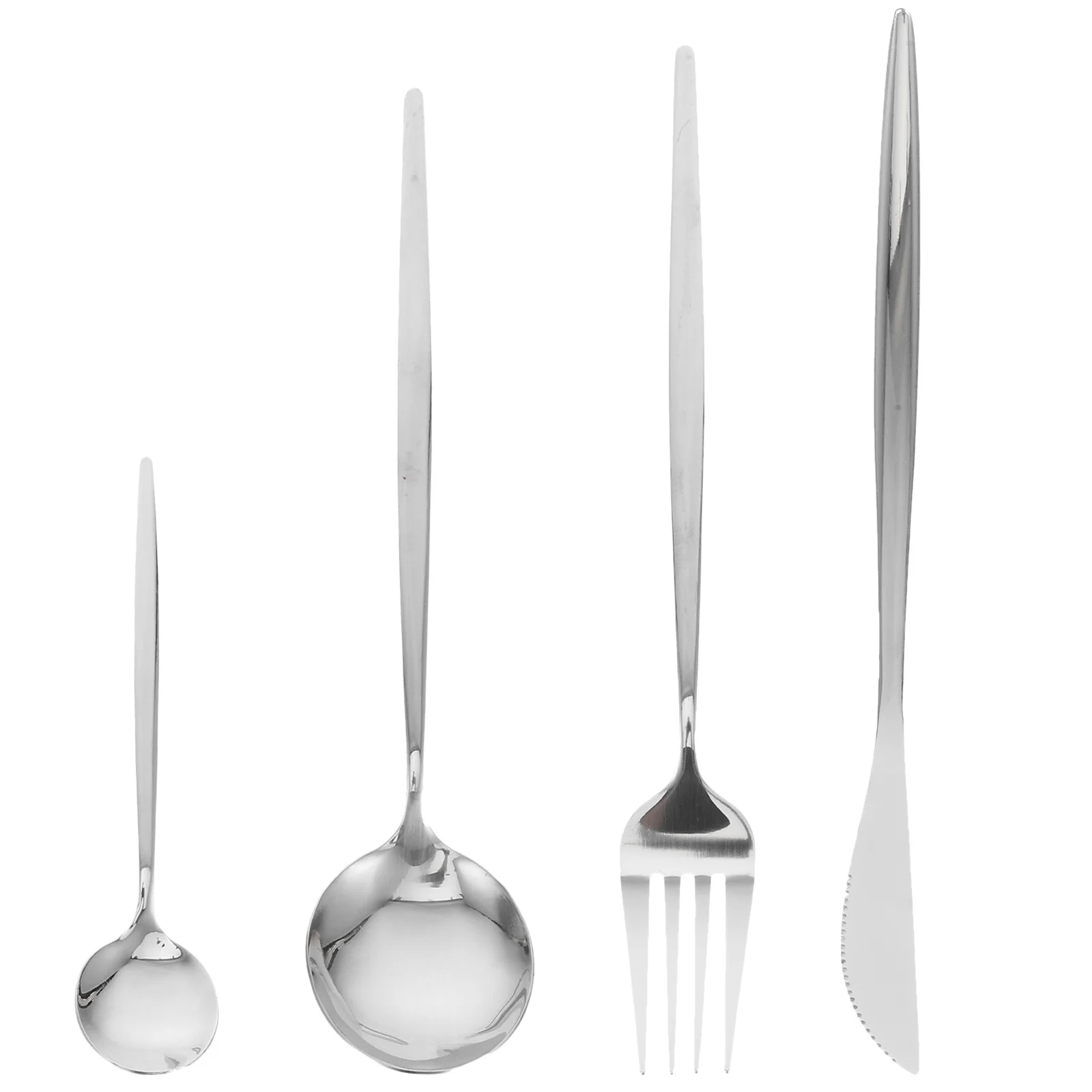 

1Set Knife Fork Spoon Set Stainless Steel Durable Elegant Design Kitchen Hotel Restaurant Parties