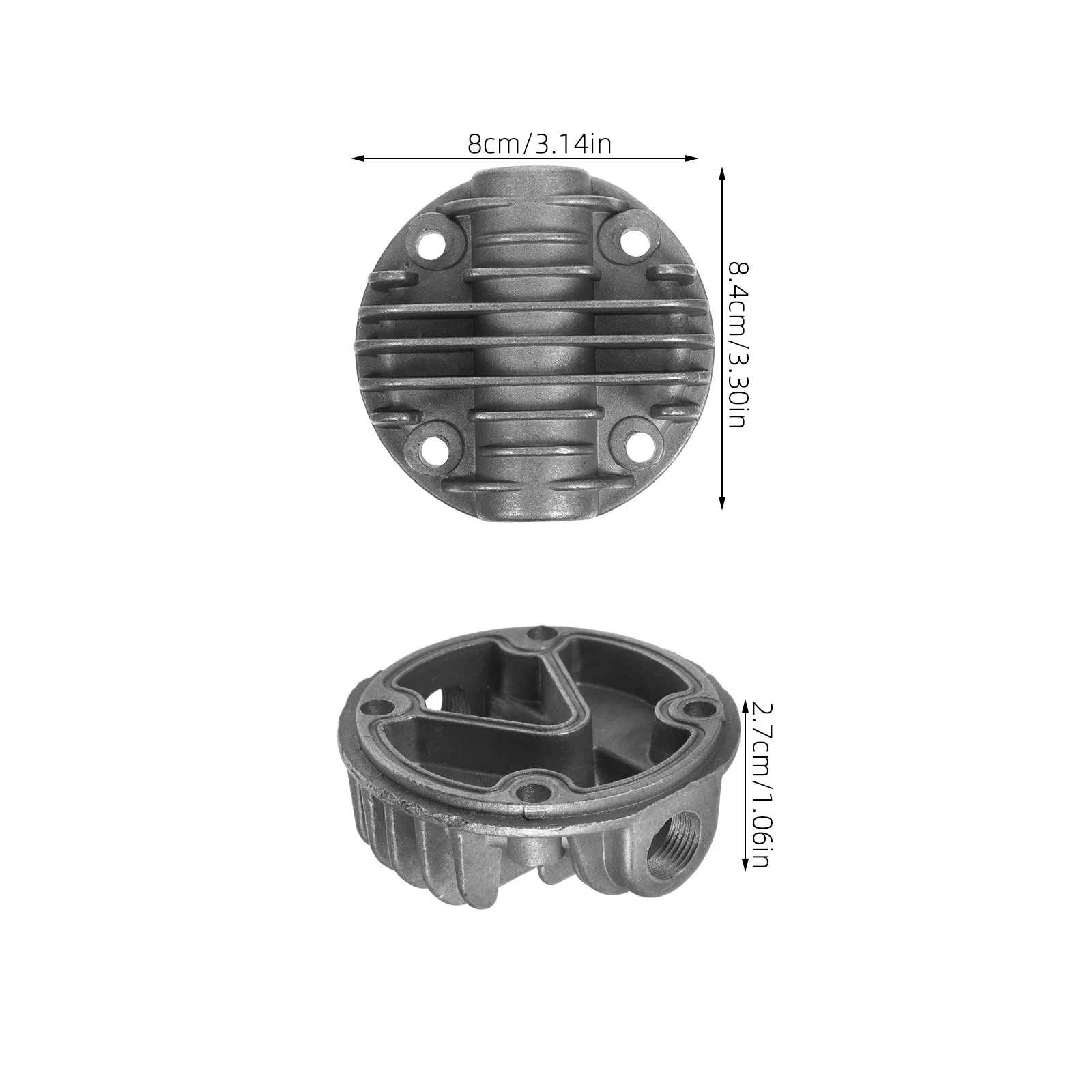 Mini Air Compressor Cylinder Head Portable Replacement Part for Air Pressure Machine Maintenance Compressor Accessories Inflator