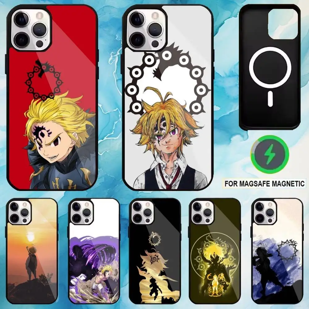 

Seven D-Deadly Sins Meliodas Phone Case For iPhone17,16,15,14,13,12,11 Plus,Pro Max Magnetic For Magsafe Wireless Charging