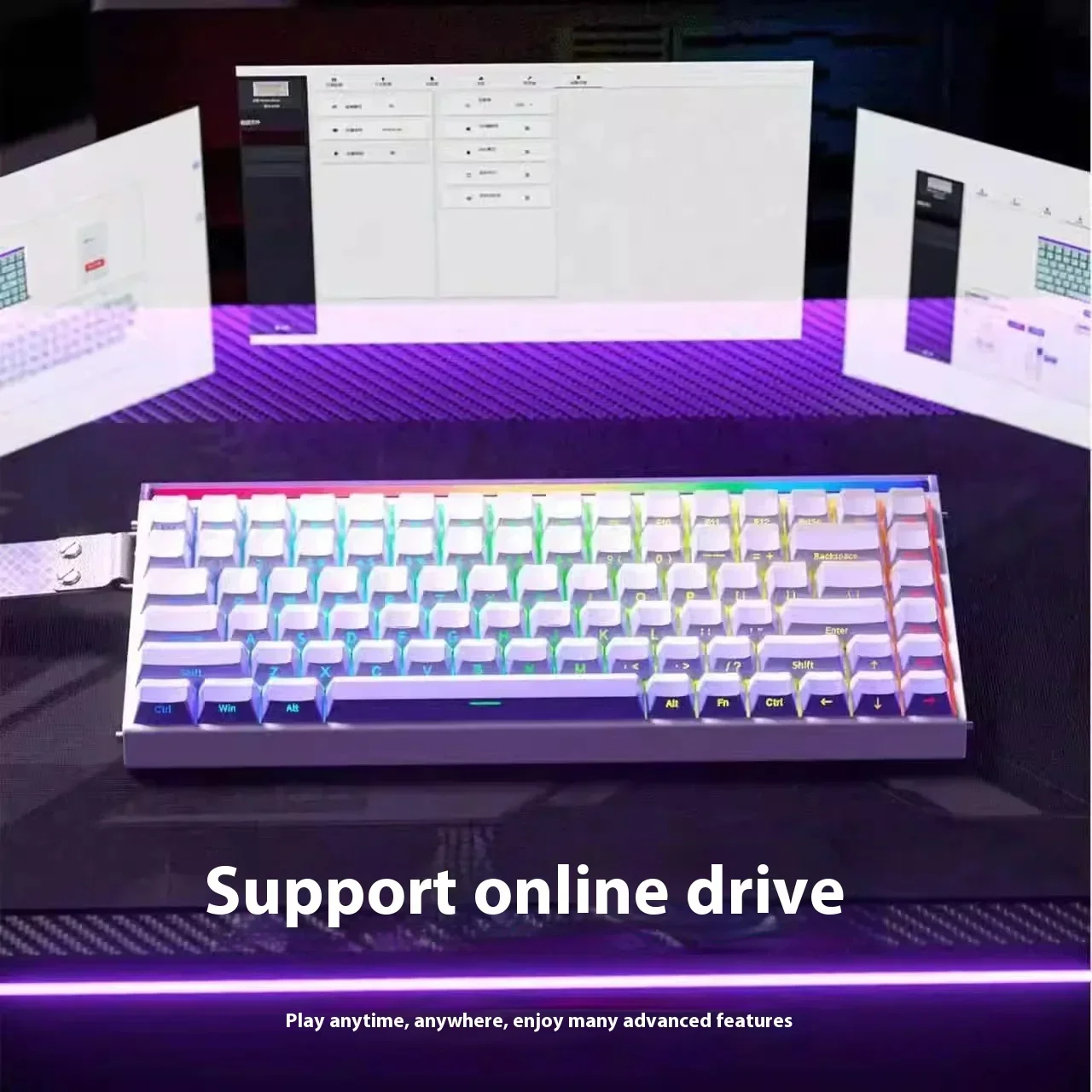 Aula Hero84 He Magnetic Keyboard Wired Rgb Hot Swap Esports Gaming Mechanical Keyboard Custom Computer Accessories For Gamer