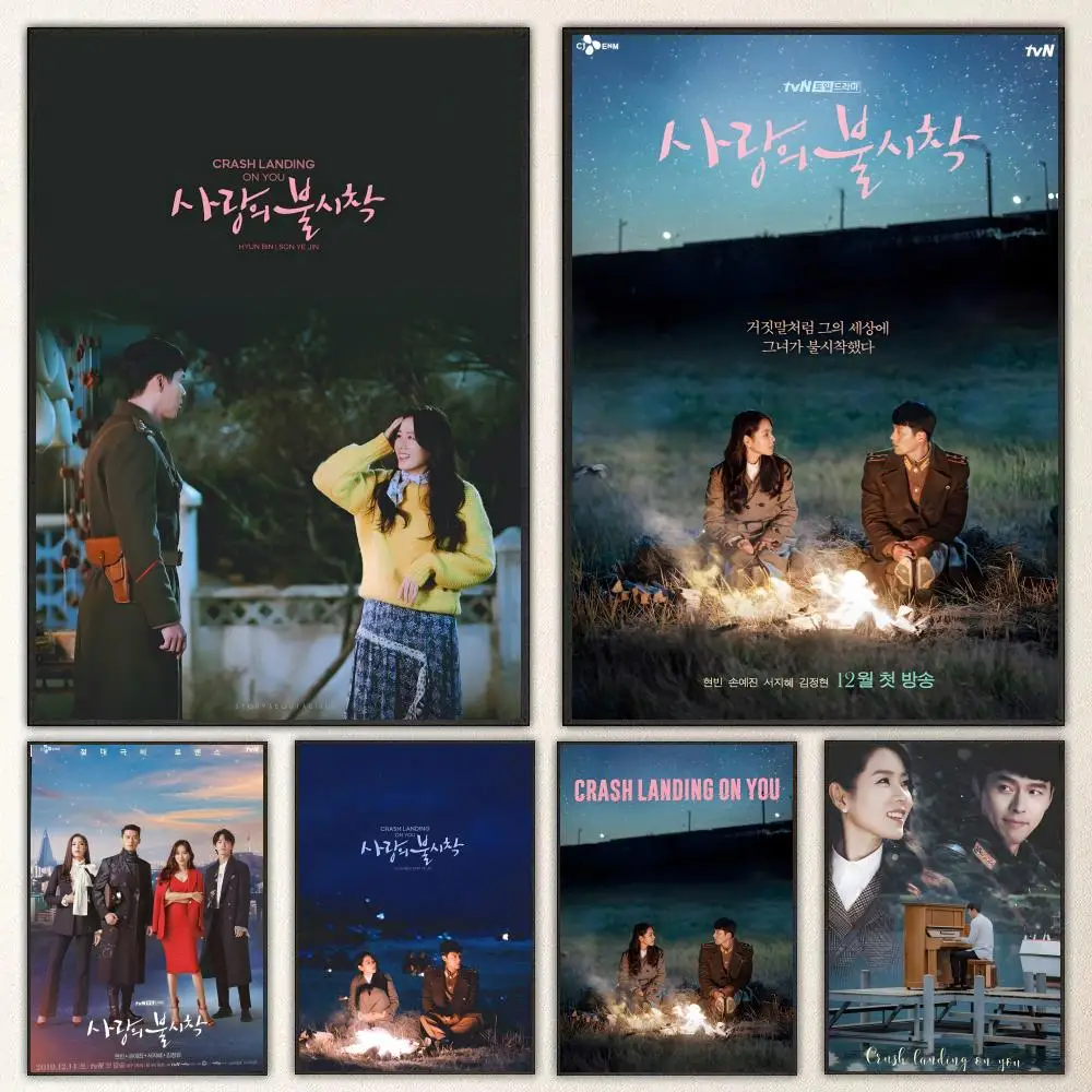 TV Series Crash Landing on You Poster High-definition  poster stickers, suitable for bedroom, living room, home decoration
