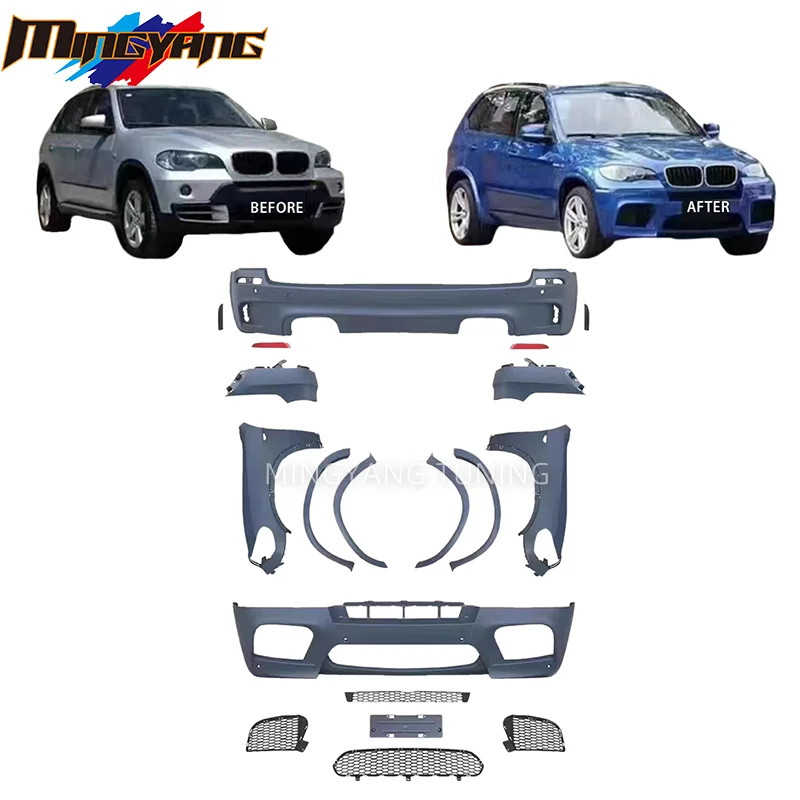 

Modification PP Plastic Conversion Kit Car Bumpers X5M Car Upgrade Body Kit E70 X5 Accessories for X5 E70 Body Kit 2007-2010
