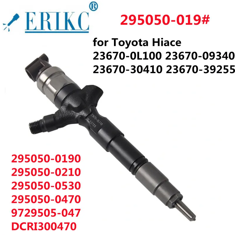 

FOR DENSO 23670-0L100 23670-09340 23670-30410 23670-39255 Common Rail Injector 295050-0190 295050-0191 For Toyota Hiace