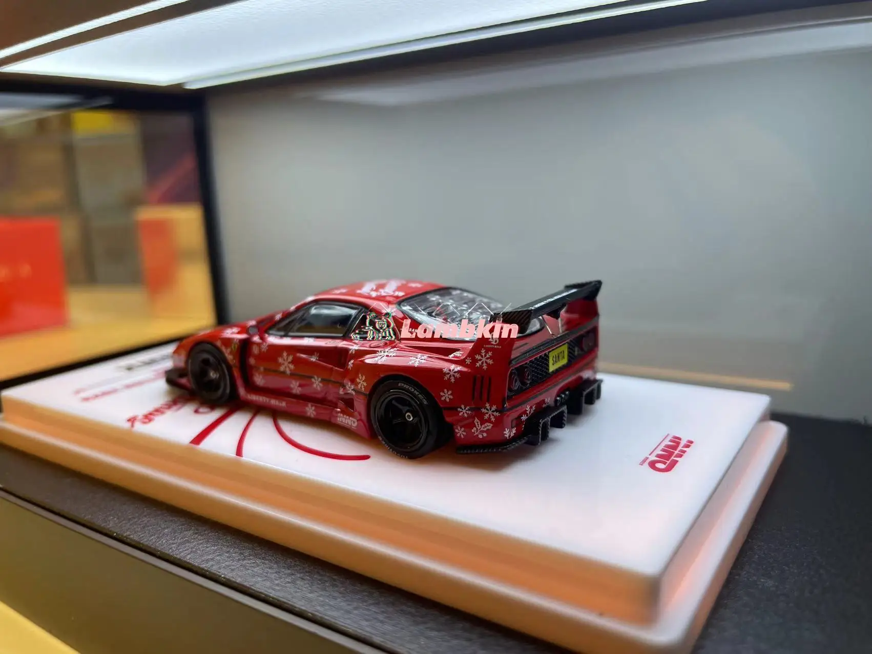 INNO 1:64 Christmas 2023 F40 Liberty Walk LBWK Alloy Car Model good condition plastic removed Special price