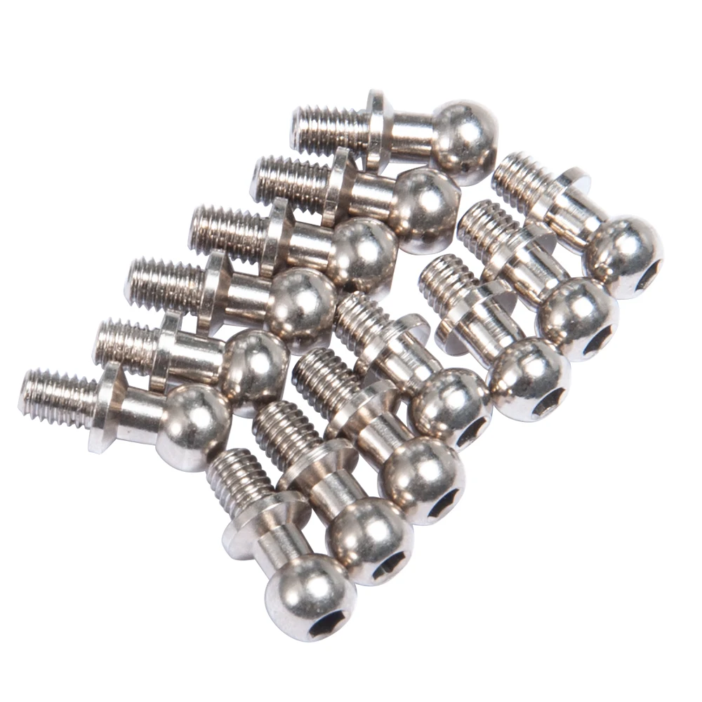 MIBIDAO 13Pcs Metal Ball Joint Linkage Rod End Ball Head Screw Connector For 1/10 Sakura D4 Racing Drift RC Crawler Car