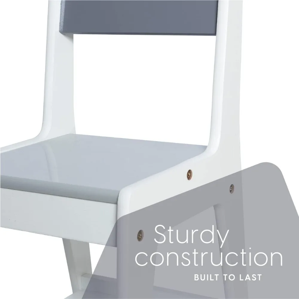 طقم طاولة وكرسي لعب خشبي 3 في 1 مع مساحة تخزين للأطفال، متوافق مع طاولة النشاط Lego وDuplo