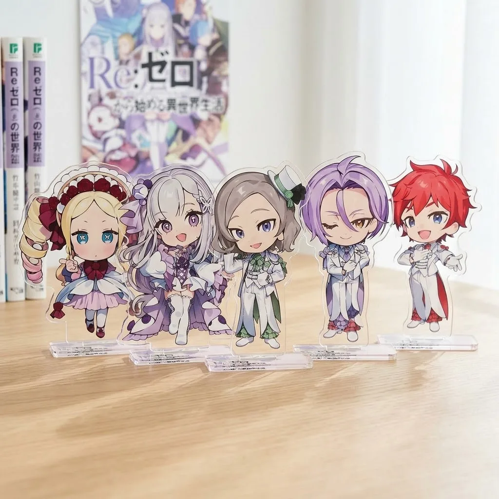Re:ZERO -Starting Life in Another World- Acrylic Keychain Stand Anime Pendant Desk Decor Gift For Anime Fans