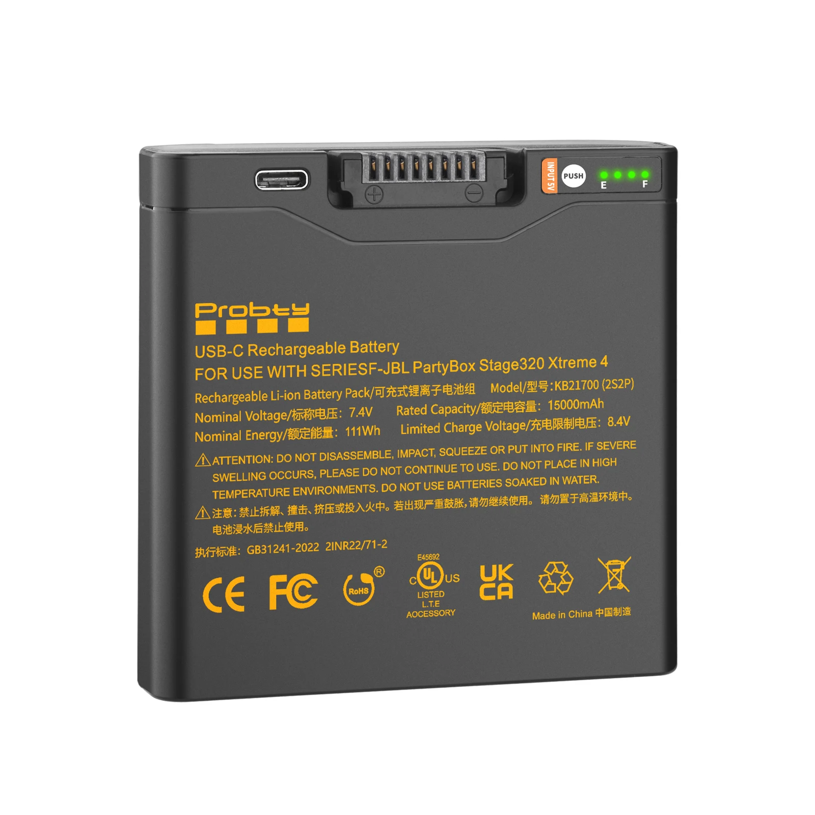 15000mAh Rechargeable Battery for JBL Xtreme 4