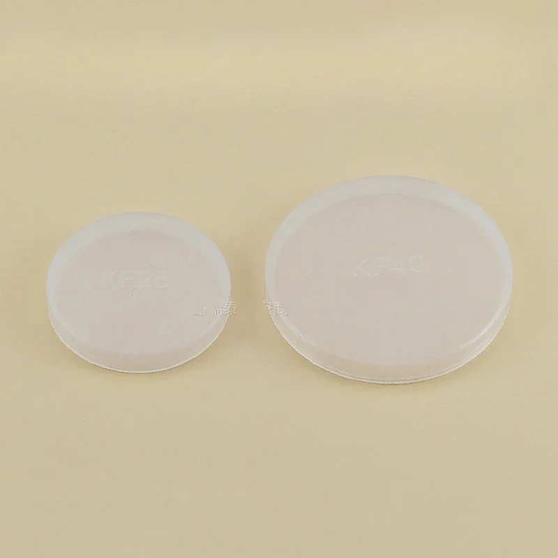 100PCS KF Vacuum Pipe Fitting Dust Cover Flange Protection Cap Valve Cover Lid PE Plastic Tube End Cover Shield Case for Flange