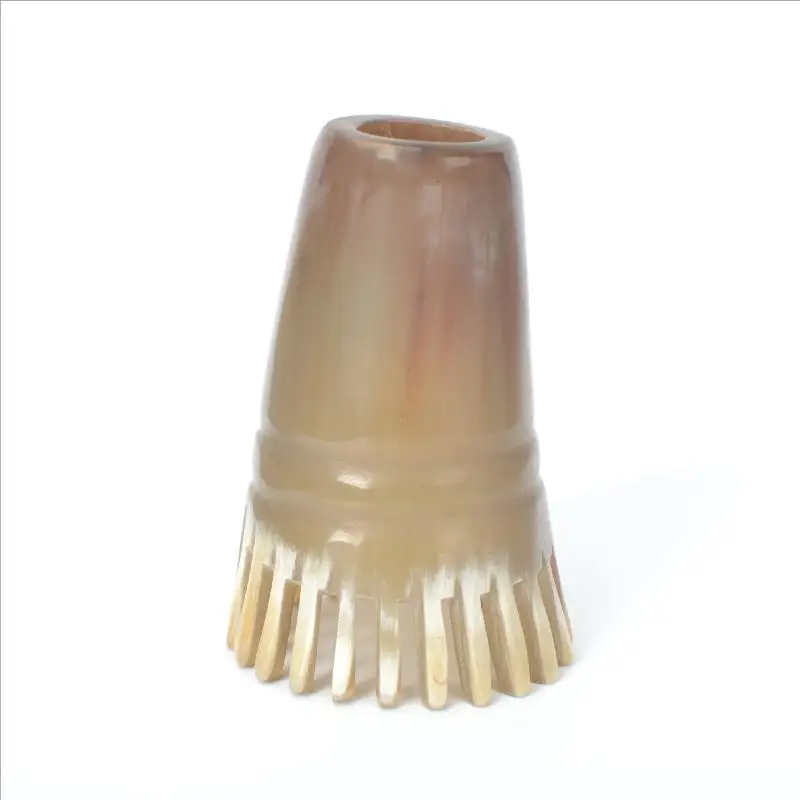 Breitzahniger Massagekamm Kopfhautbürste Hornkämme Gua Sha Massagegerät Ergonomischer Griff Entwirrungskamm Haarentfernungsmassagegerät für Zuhause – Detail 6