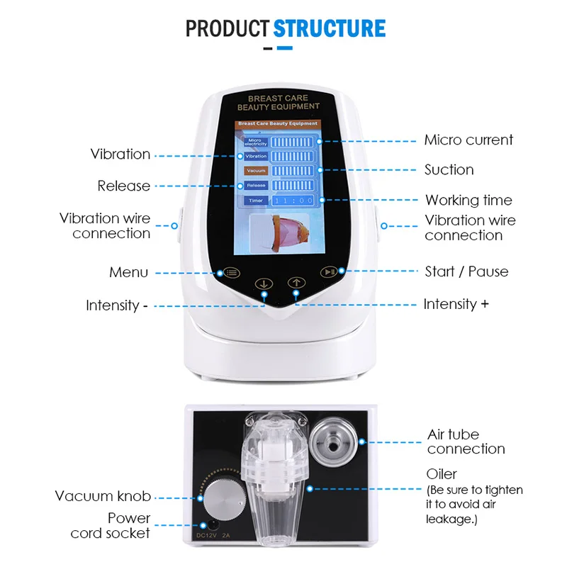 Vacuum Therapy Machine 180ML XXL Size Cup Vacuum Cupping Massagers Buttocks Lifter Bigger Butt Hip Enhancer Body Shaping Machine