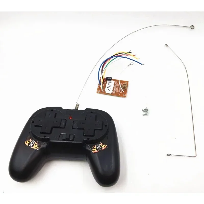 1Set  4CH 27MHZ Wireless Remote Controller Kit for DIY Electric Robot Model Toys Car/Boat Control Transmit Receiving