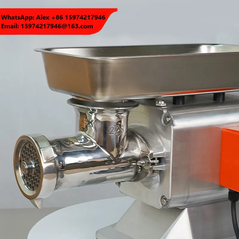 New 1-10L Electric Meat Grinder Slicer Mincer 150kg/h Capacity 0.75kw 110-240V Custom Plug Commercial Meat None 1 Year Warranty