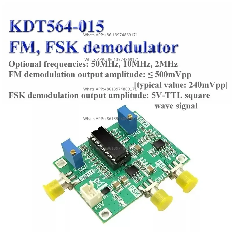 NE564 Module Dedicated FSK Demodulator FM Demodulator Broadband Demodulation Frequency Band Adaptation