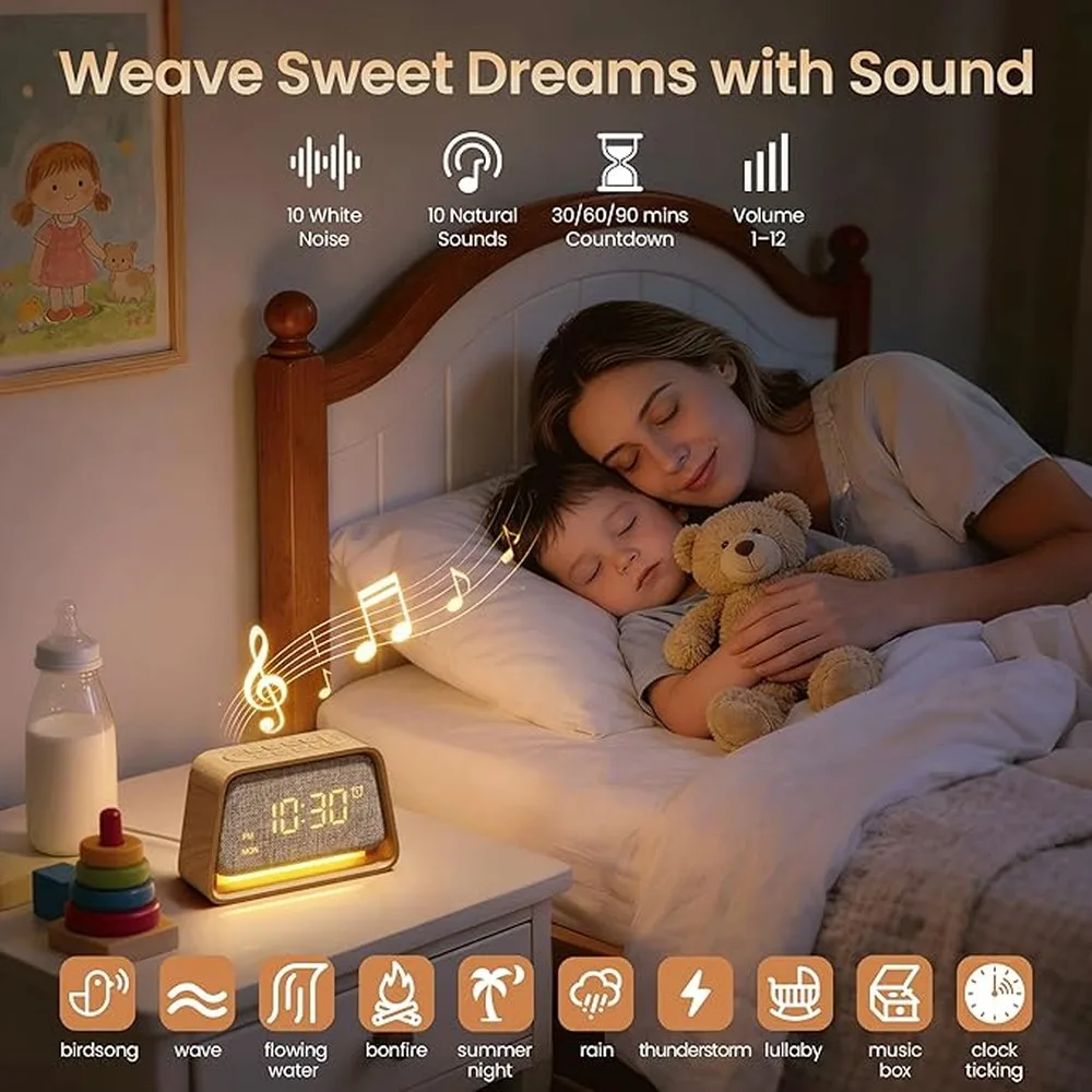 Versatile Sunrise Alarm Clock Sunset Lamp Hatch Alarm Clock Provides Morning Motivation Every Day