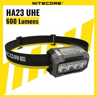 NITECORE HA23 UHE Camping Headlamp waterproof Headlight Head-mounted Fishing Light Running Headlamp Working headlamp Lightweight