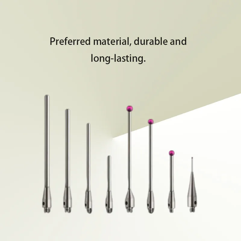 Special M2M3 flat measuring needle/ruby stainless steel measuring needle for CNC machine tool equipment
