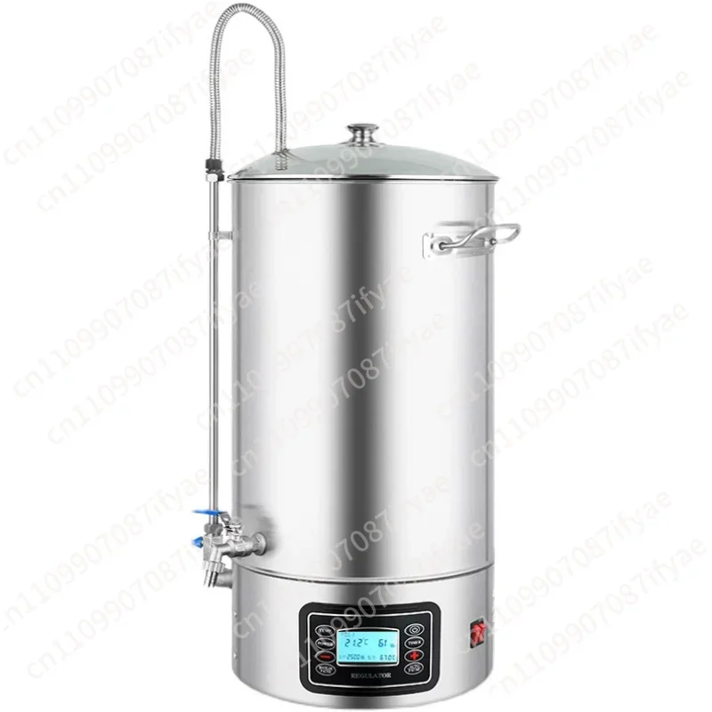 

Универсальная машина для домашнего пивоварения: компактный аппарат для самопроизводства пива с функциями варки, сахаризации и ферментации.