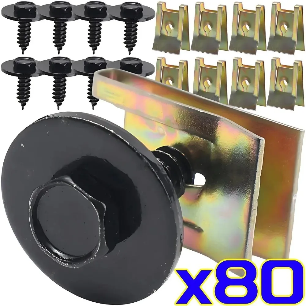 Rust Proof Iron Self Tapping Screw U Clip Washer Auto Engine Shield Splash Guard Underbody Retainer E90 E60 F10 Fastener Tool