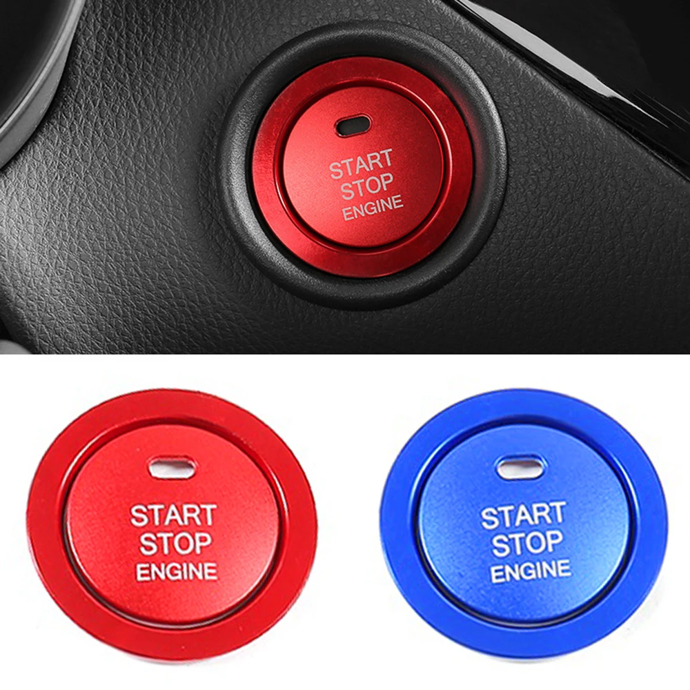 Car Styling Accessories Start Stop Engine Covers Button Stickers Case For Toyota Corolla Camry Rav4 Yaris C HR Prius Rings