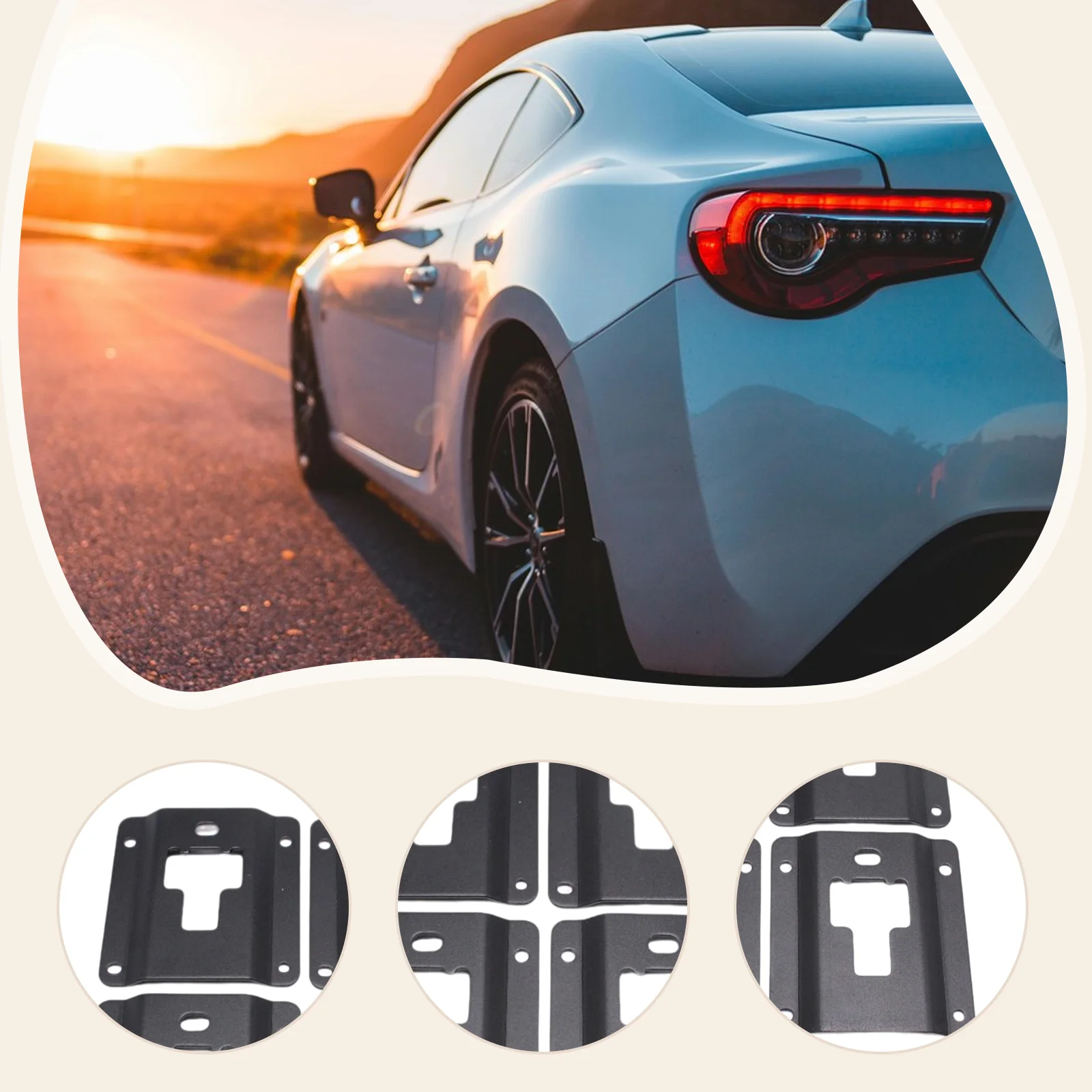 

Truck Bed Cargo Tie Down Brackets Metal for Ford F-150 Standard Cab