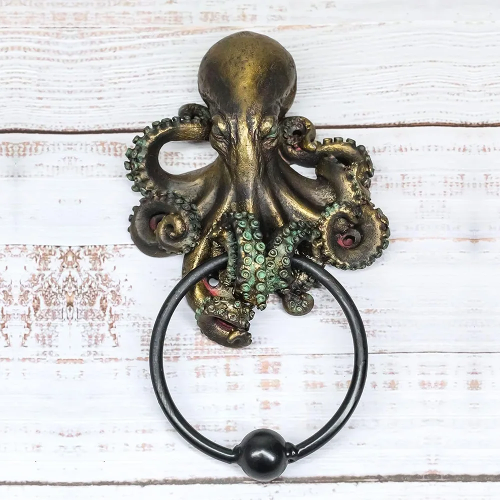 Creative Cthulhu Skeleton Door Knocker Wall Decorations Resin Sculpture Bar Restaurant Decorative Hanging Pendants Home Acces...