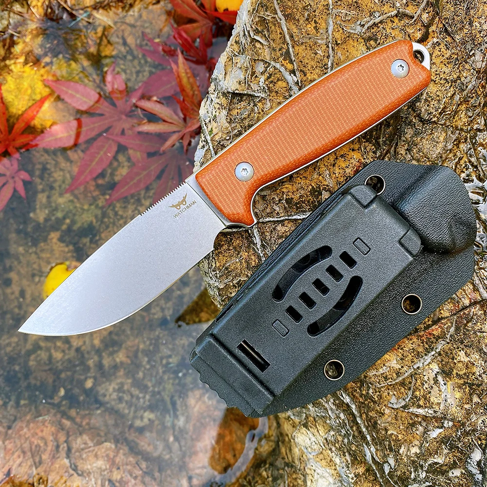 WF222 Fixed Blade Bushcraft Knife Full tang Hunting Straight Knives Camping tactical Survival Knife Tool