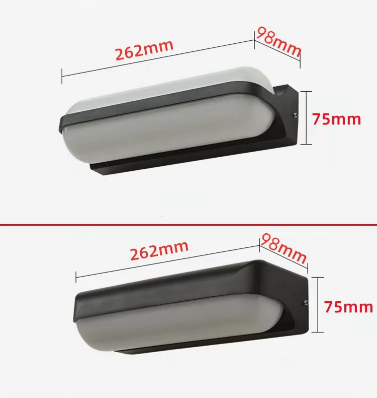 Simple Outdoor Wall Lamp IP65 Waterproof External Wall Mounted Lamps for Garden Courtyard Balcony Corridor Light Fixture 85-265V