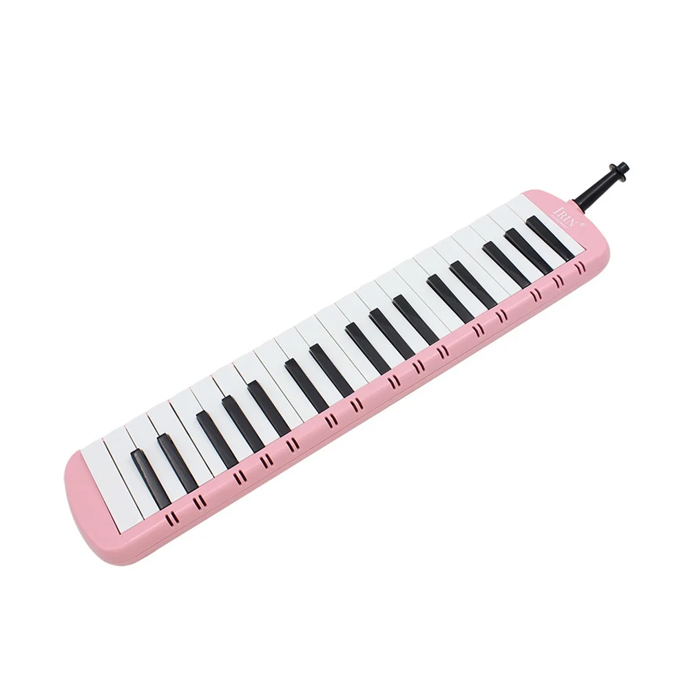 37 مفتاحًا من آلة Pianica Melodica الموسيقية باللون الوردي للمبتدئين ودية محمولة وخفيفة الوزن ومنفوخة بالهواء ولا حاجة إلى بطاريات وجذابة