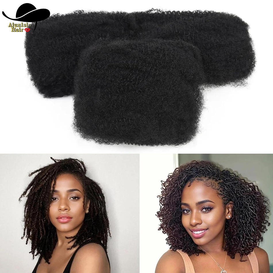 Capelli brasiliani Afro crespi Capelli umani sfusi Colore naturale Fasci di capelli vergini al 100% 30 g/pz Capelli sfusi per intrecciare le estensioni dei capelli