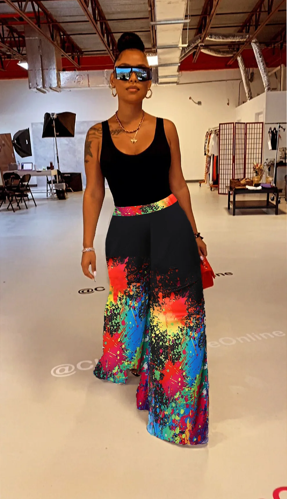 pants women plus size wide leg pants women clothes wide leg pants women plus size High Strecth
