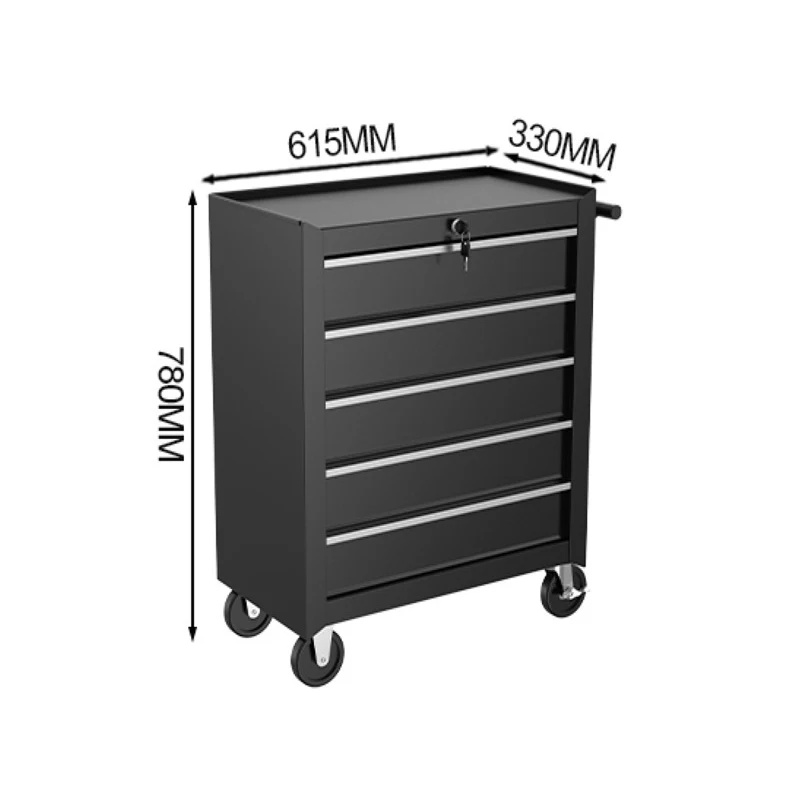 5/7drawer multifunctional tool cart, car maintenance mobile tool cabinet, handcart, repair workshop parts cabinet, iron storage