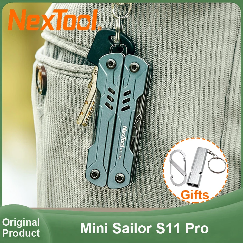 

Многофункциональный инструмент NexTool Mini Sailor Pliers S11 Pro 12-в-1: брелок, складные ножницы, отвертка, портативный EDC-нож, инструменты для активного отдыха