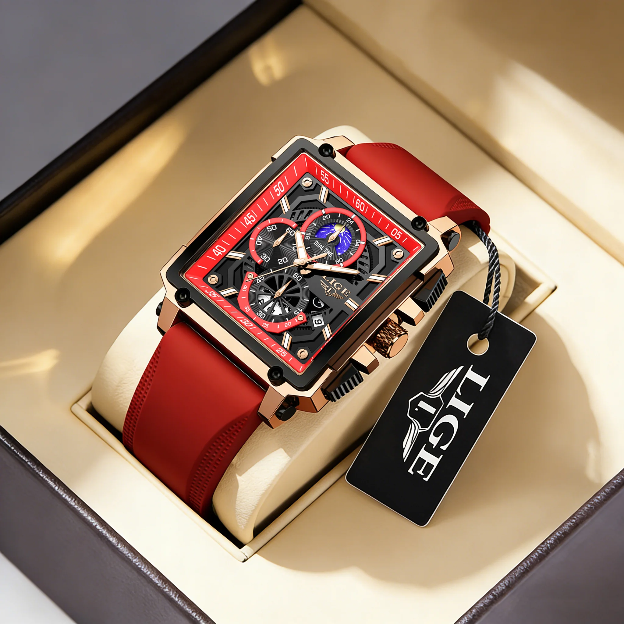 

LIGE Man Watch Top Brand Luxury Sports Chronograph Quartz Wrsitwatches Luminous Date Watch for Man Male Clock Relogios Masculino