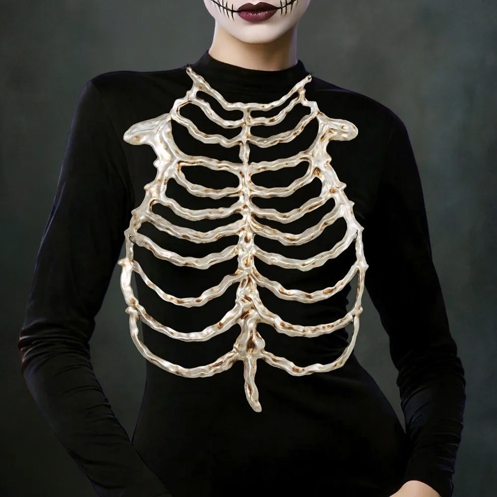 

Creative Hollow Skeleton Frame Frame Structure Chain Hollow Skeleton Costume Accessory Bone Prop Bone Costume Prop Holiday Dress